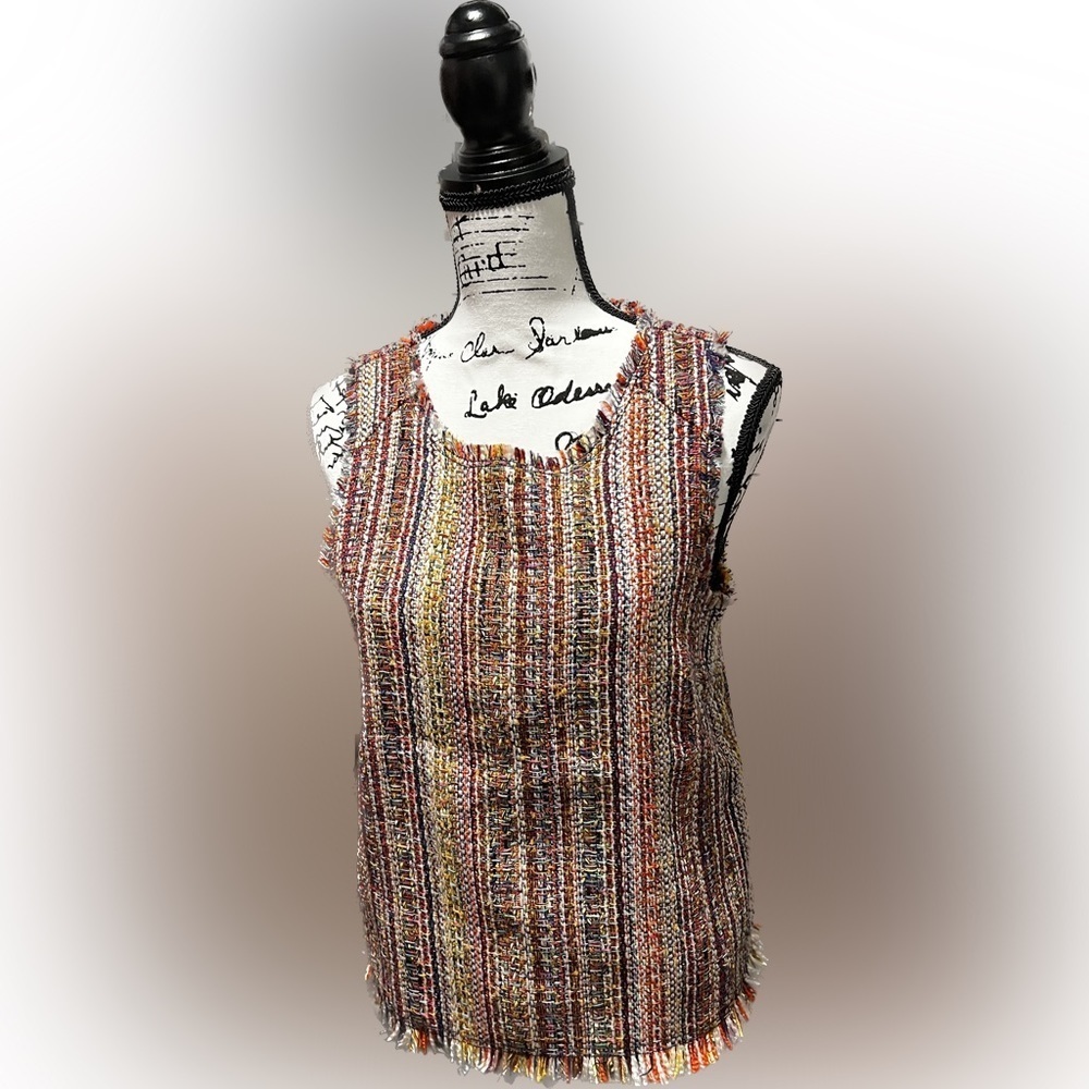 Anthropologie Maeve Women's Multi-Colored Woven Tank Top, size 8